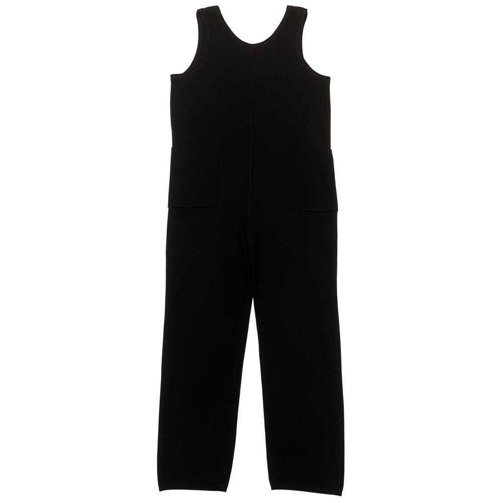 Lillusory Black Cotton Blend Knit Sleeveless Comfy Lounge Jumpsuit NWT Size S